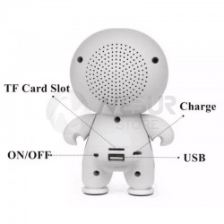 Parlante Bluetooth Muñeco Baymax A9 Azul