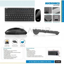 Kit Teclado Bluetooth MICRONICS Smarter MIC WT802 + Mouse