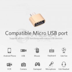 OTG Adaptador Earldom Fashion V8 (Micro USB) - plata