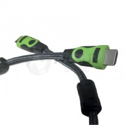 Cable HDMI 1.5 m, macho a macho, enmallado alta calidad