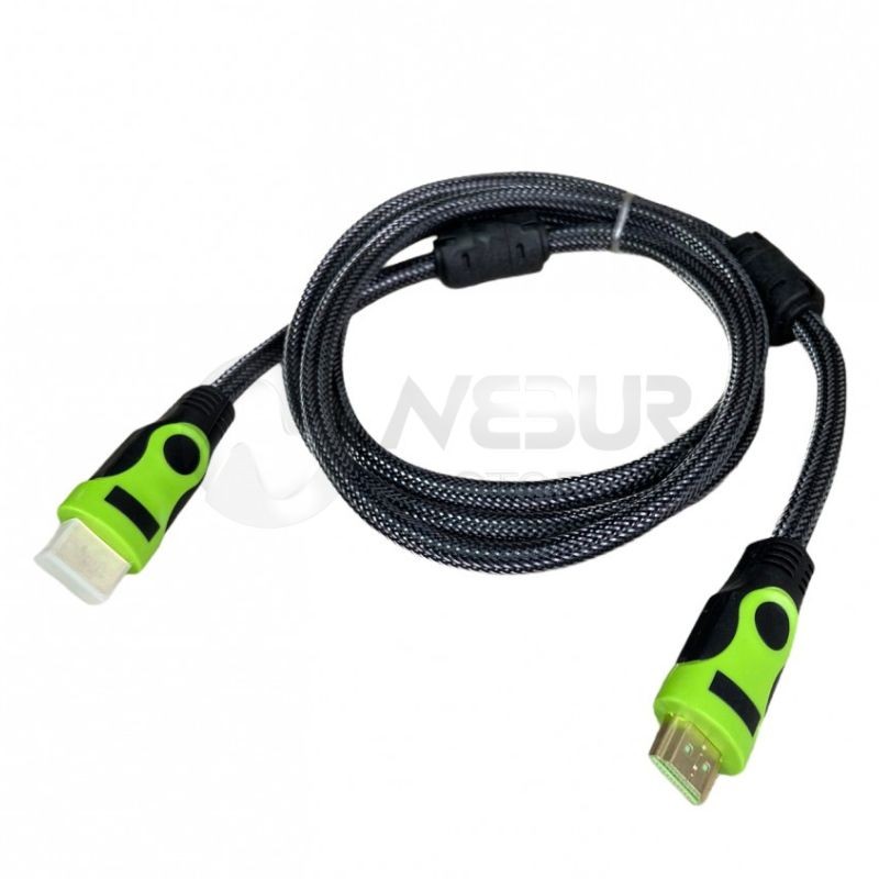 Cable HDMI 1.5 m, macho a macho, enmallado alta calidad