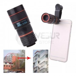 Telescopio monocular para lente de celular zoom 8x