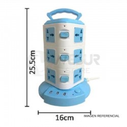 Torre tomacorriente 3 pisos