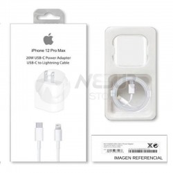 Cargador tipo APPLE Iphone 12 Pro Max 20 W USB-C