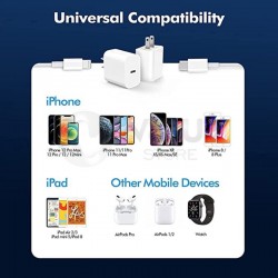 Cargador tipo APPLE Iphone 12 Pro Max 20 W USB-C