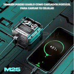 Audífonos Gamer Bluetooth M25 Táctiles Con Pantalla