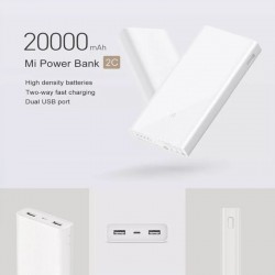 Power Bank XIAOMI 2C 20000 mAh - Blanco