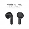 Audífonos Bluetooth MOVISUN T17 Buds negro con ANC y sonido 3D