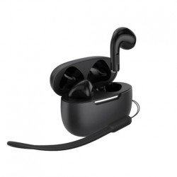 Estuche portátil con lanyard para audífonos MOVISUN T17 Buds negro