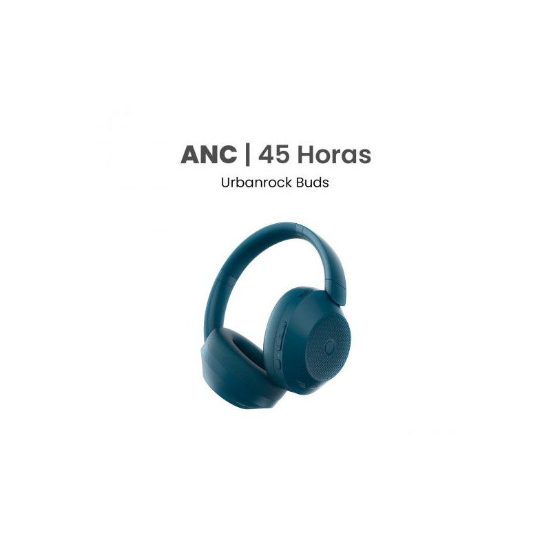Audífonos Bluetooth MOVISUN Urbanrock Buds ANC 45h Azul – vista principal